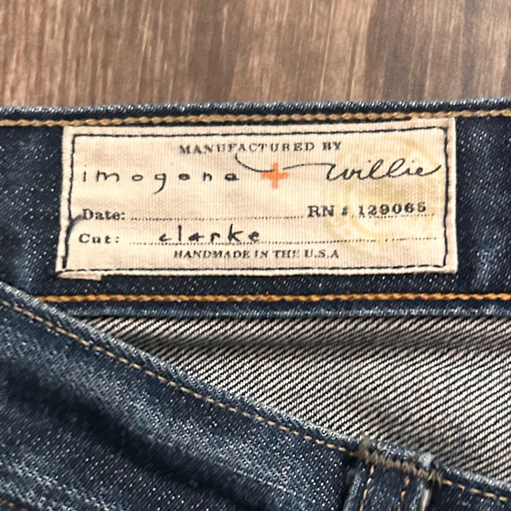 Imogene + Willie Clarke Cropped Ankle Dark Wash Jeans Sz 26 - Picture 7 of 9